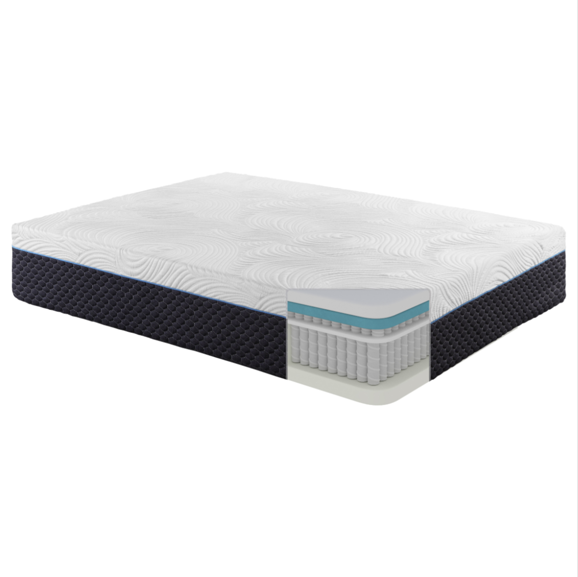 Joy 14" Queen Latex Microcoil Hybrid Mattress