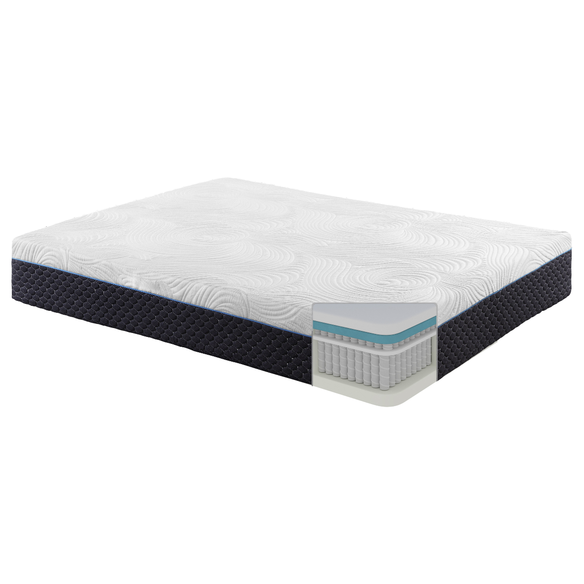 Joy 11" Queen Latex Microcoil Hybrid Mattress