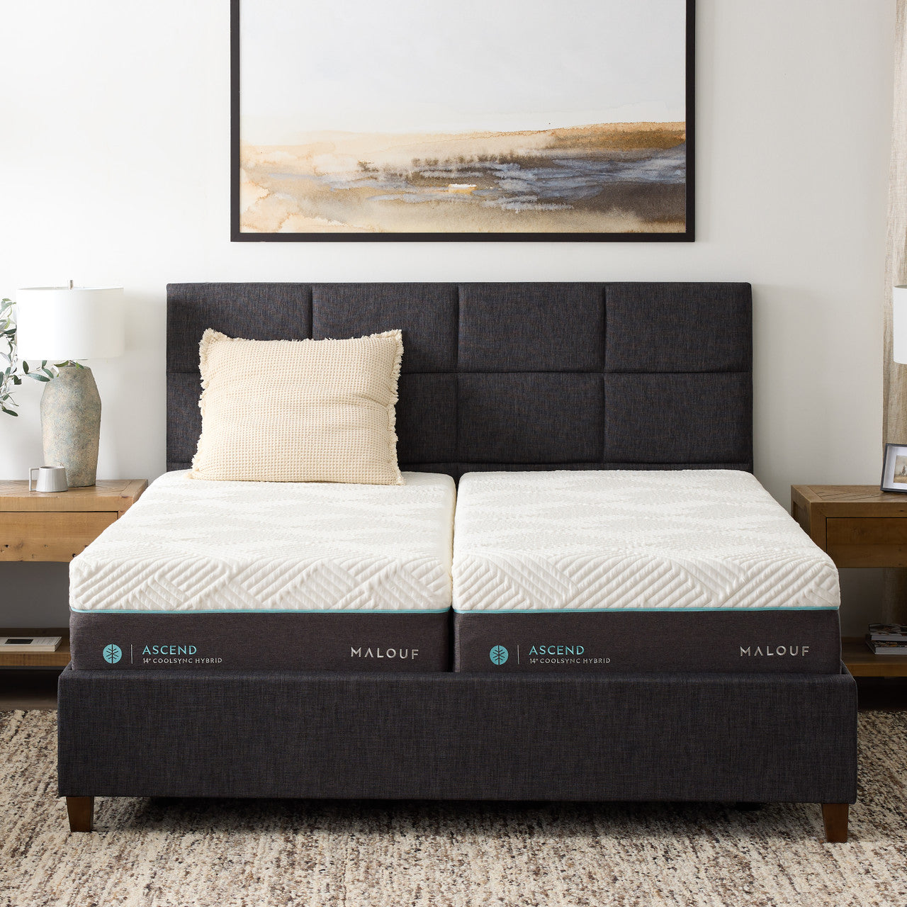 Malouf Ascend 14" CoolSync™ Hybrid Mattress